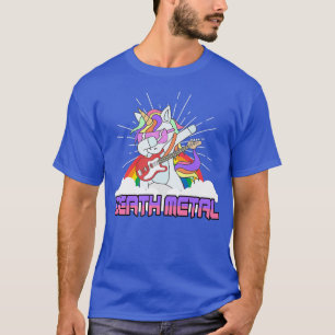 Camiseta Rock Music Deat Metal Metal Unicorn musician Guita