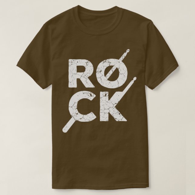 Camiseta Rock Music Drummer (Frente do Design)