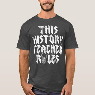 Camiseta Rock Music Lover Este Professor de História Regime