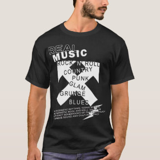 Camiseta Rock Music | Preto e branco