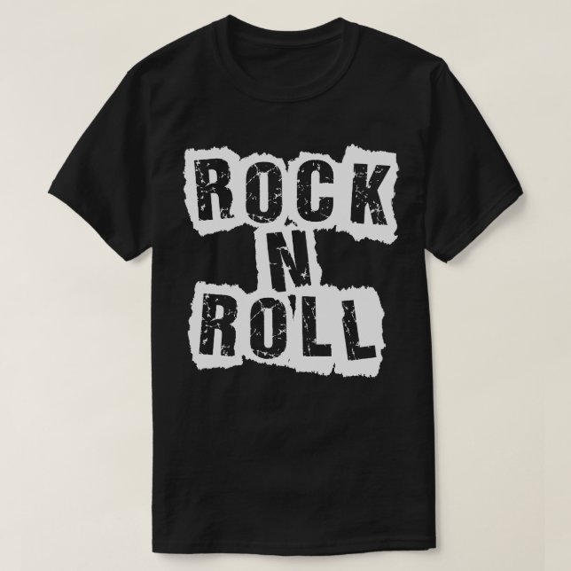 Camiseta rock n roll bold design (Frente do Design)