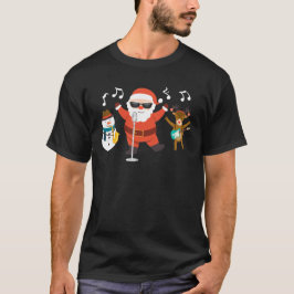 Camiseta Rock N Roll Felry Natal Caroling Legal