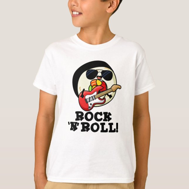 Camiseta Rock n Roll Funny Sushi Roll Pun (Frente)