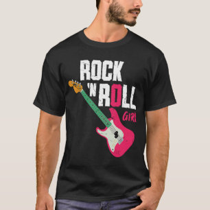 Camiseta Rock N Roll Girl Guitar