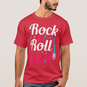 Camiseta Rock N Roll Girl Retro 80s 90s, Violão de Partido 