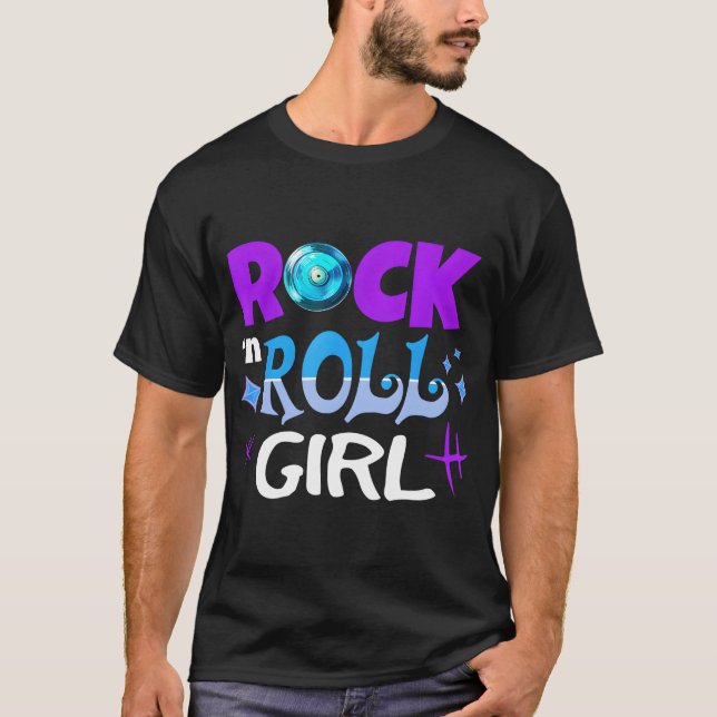 Camiseta Rock N Roll Girl Rock Lover (Frente)