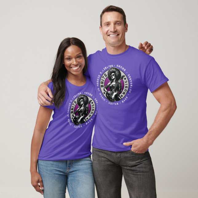 Camiseta Rock ’n’ Roll Graphic - Design da Escola de Música (Unissex)