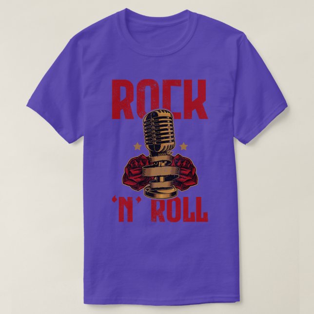 Camiseta Rock n Roll Music Dancing Concert Festival 10 (Frente do Design)