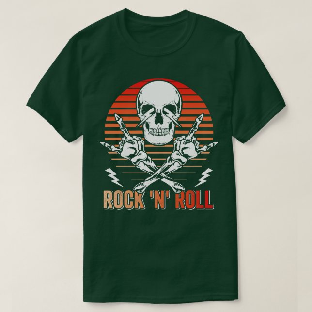 Camiseta Rock n Roll Music Dancing Concert Festival 21 (Frente do Design)