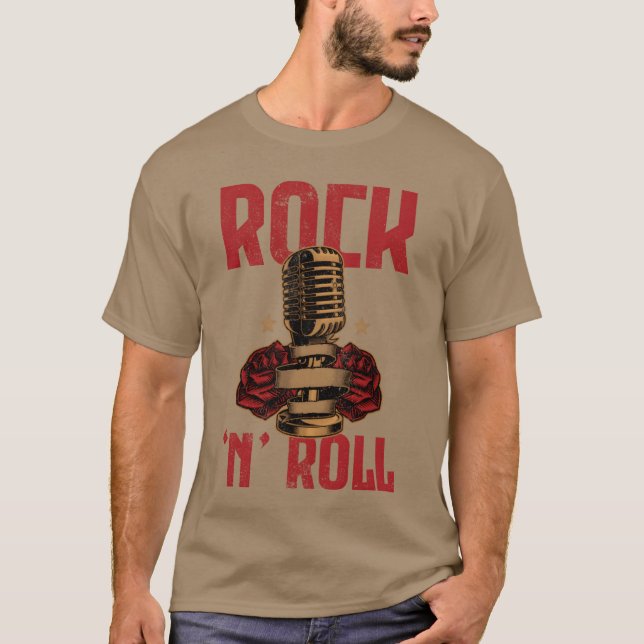 Camiseta Rock n Roll Music Dancing Concert Festival family (Frente)
