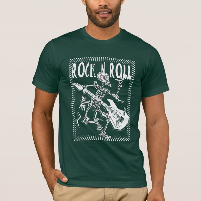 Camiseta Rock N Roll Skeleton (Frente)