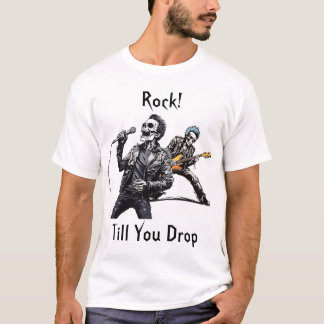 Camiseta Rock 'n' Roll Skeletons