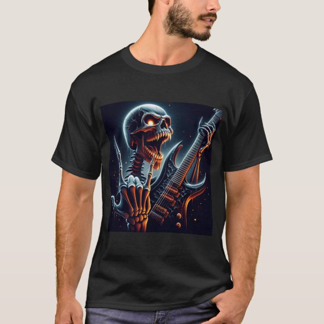 Camiseta Rock N' Roll Skeletons #16 (Frente)