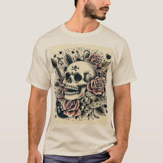 Camiseta Rock 'n' Rosa Tattoo Tee