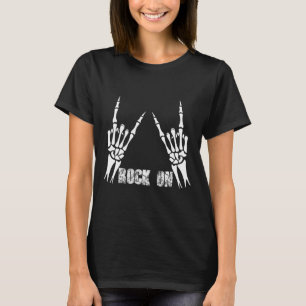 Camiseta Rock On Banda Para As Mulheres Rock And Rols Para