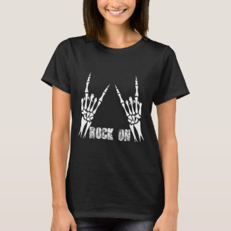 Camiseta Rock On Banda Para As Mulheres Rock And Rols Para