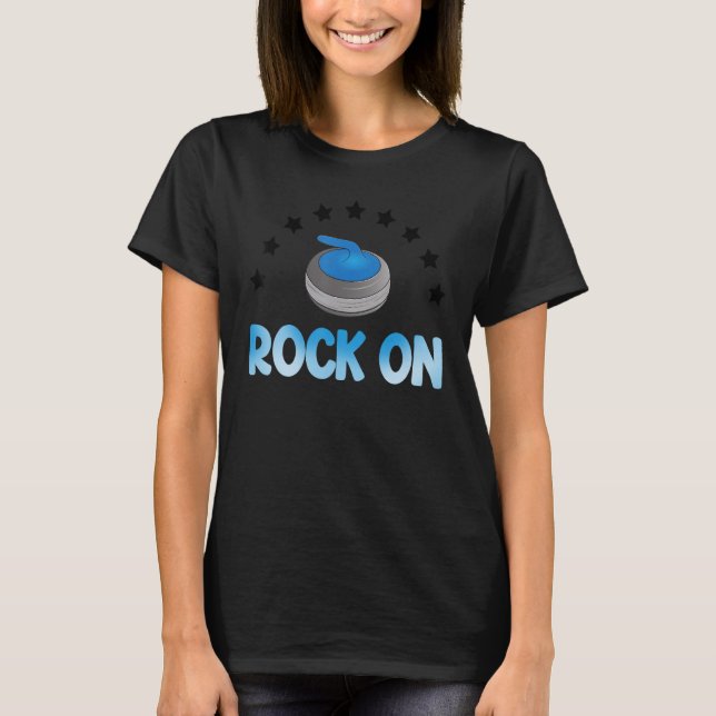 Camiseta Rock On Curling  Women World's Greatest Curling Da (Frente)