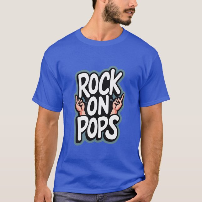 Camiseta ROCK ON POPS garoto (Frente)