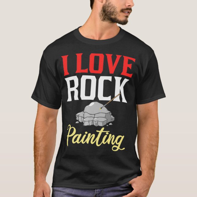 Camiseta Rock Painting Artist Ideas Premium _ (Frente)