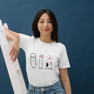 Camiseta Rock, Papel, Tesoura