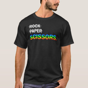 Camiseta Rock Paper Scissors Lgbt Para Lésbicas Mulheres Lé