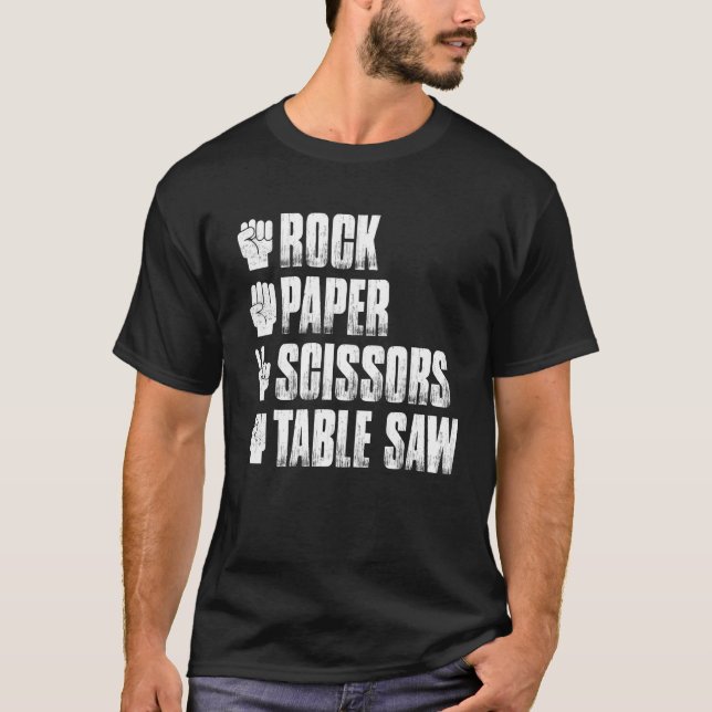 Camiseta Rock Paper Scissors Mand Game Cut Paw Cat 1 (Frente)