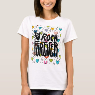 Camiseta rock para sempre