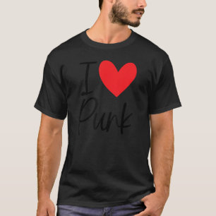 Camiseta Rock Punk Eu Amo Punk Punker Rocker Xadrez 80s 90s