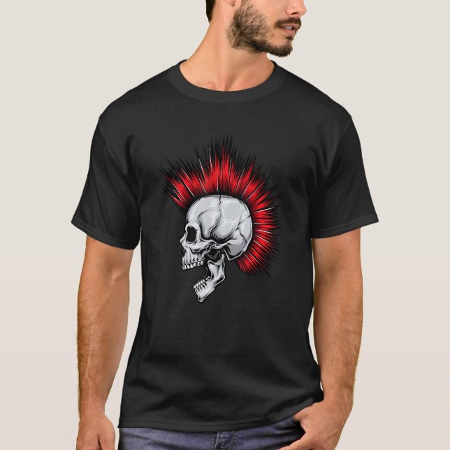 Camiseta Rock Punk Skull (Frente)