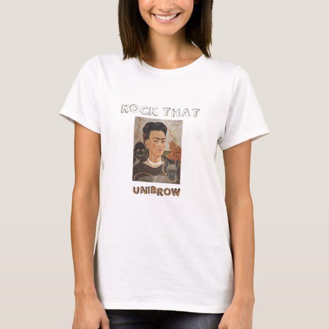 Camiseta Rock Que Unibrow Frida Kahlo (Frente)