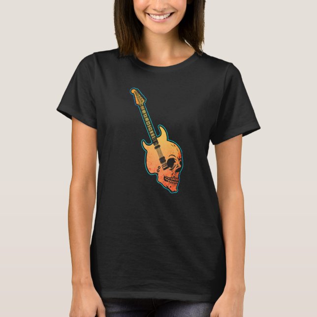 Camiseta Rock Retro Rock & Roll Guitar Player Rock and Roll (Frente)