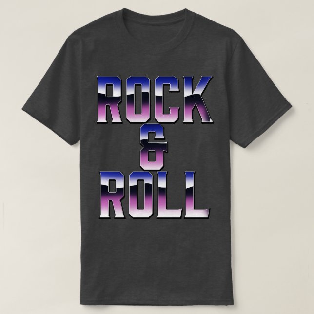 Camiseta Rock Roll anos 80 (Frente do Design)