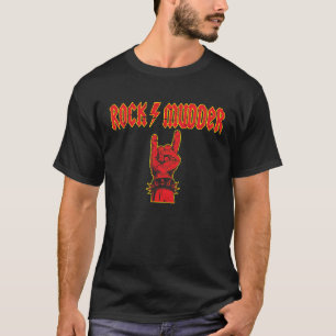 Camiseta Rock & Roll Devil Saudações Rocker Rock Muder