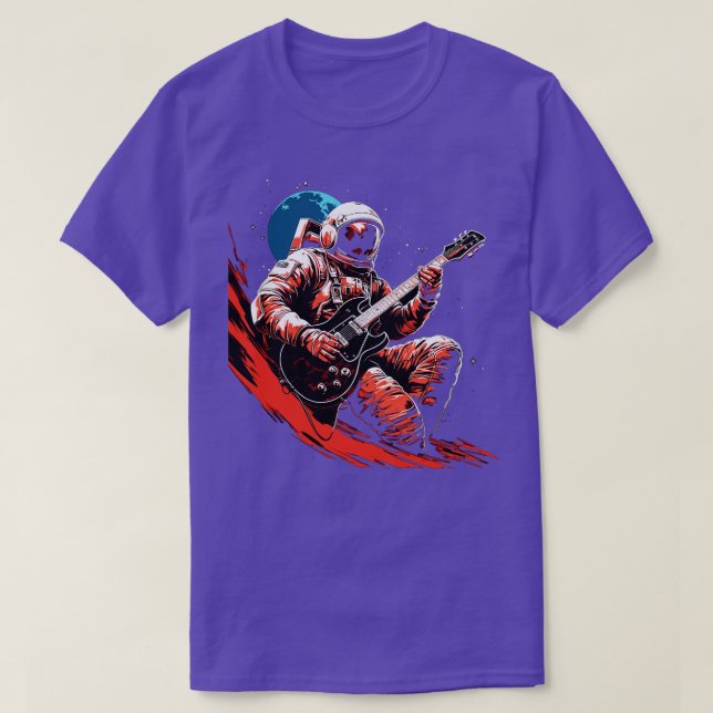 Camiseta Rock Roll Music Concert Festival Astronaut Space G (Frente do Design)
