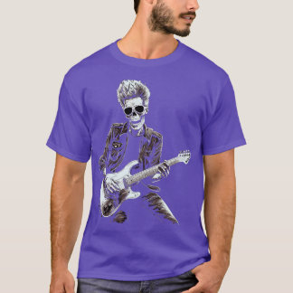 Camiseta Rock Roll Music Concert Festiwal Skeleton Hallowee