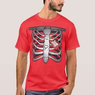 Camiseta Rock & Roll Skeleton Guitar Player Música Figurina