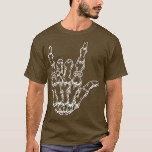 Camiseta Rock & Roll Skeleton Música de Violão Lover Rockst