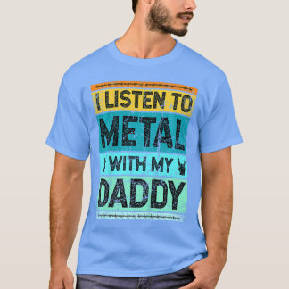 Camiseta Rock s Para Crianças pequenas Rock Papais Menino M