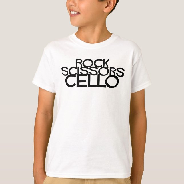 Camiseta Rock Scissors Cello (Frente)