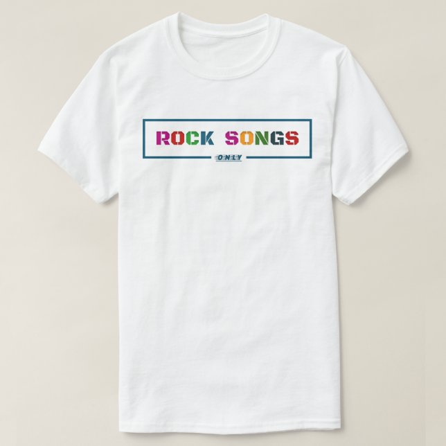 Camiseta Rock Somente Músicas (Frente do Design)