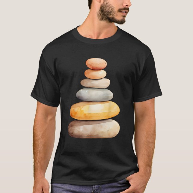 Camiseta Rock Stacker Rock Balancing Rock Stack Cairn Rock (Frente)