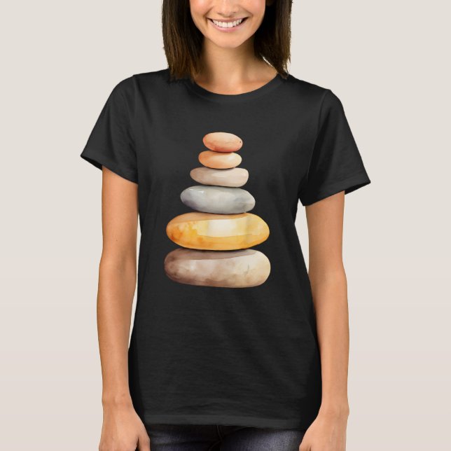 Camiseta Rock Stacker Rock Balancing Rock Stack Cairn Rock (Frente)
