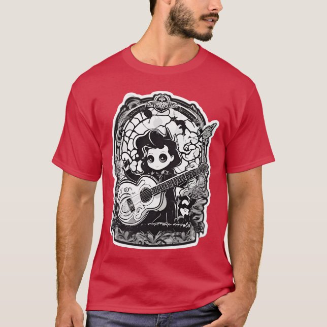 Camiseta Rock Star boy for those who love music girl (Frente)