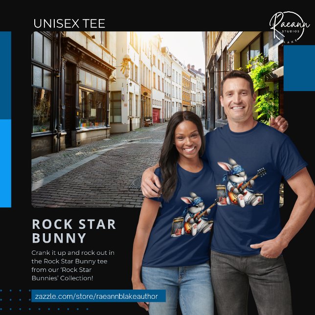 Camiseta Rock Star Bunny (Criador carregado)