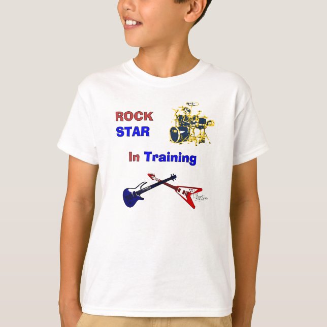 Camiseta Rock Star Em Treinamento (Frente)