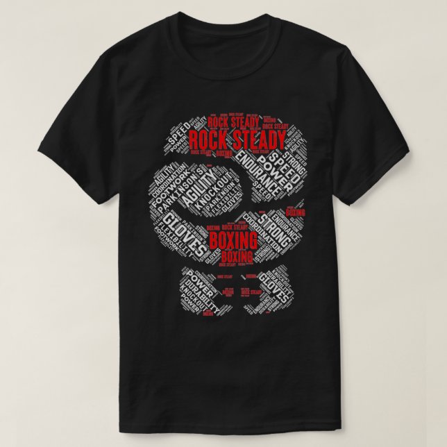 Camiseta Rock Steady Boing Glove Parkinson  (Frente do Design)
