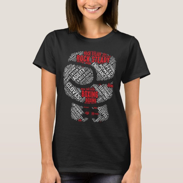 Camiseta Rock Steady Boxing Glove Parkinsons (Frente)