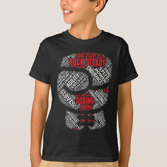 Camiseta Rock Steady Boxing Glove Parkinsons (Frente)