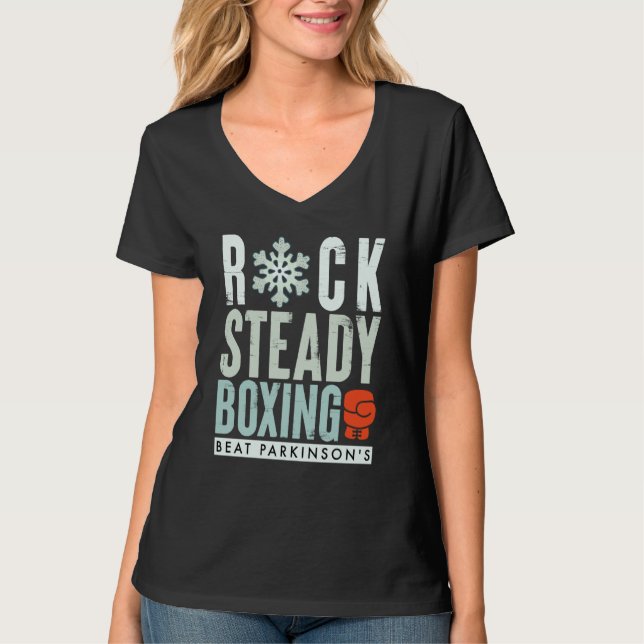 Camiseta Rock Steady Boxing Parkinson's Winter Edition (Frente)