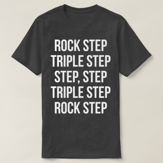Camiseta Rock Step Swing Dance (Frente do Design)
